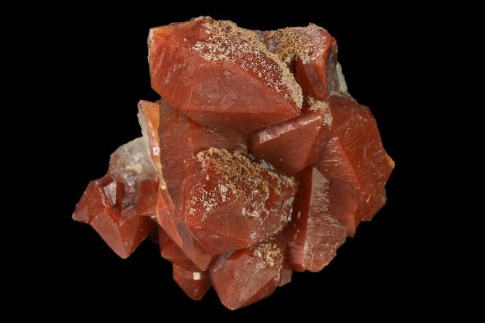 Natural, Red Quartz Crystal Cluster - Morocco #158442
